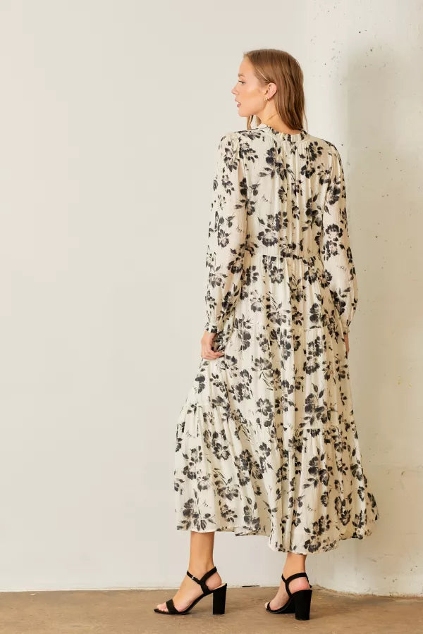 Soft Floral Print Dress