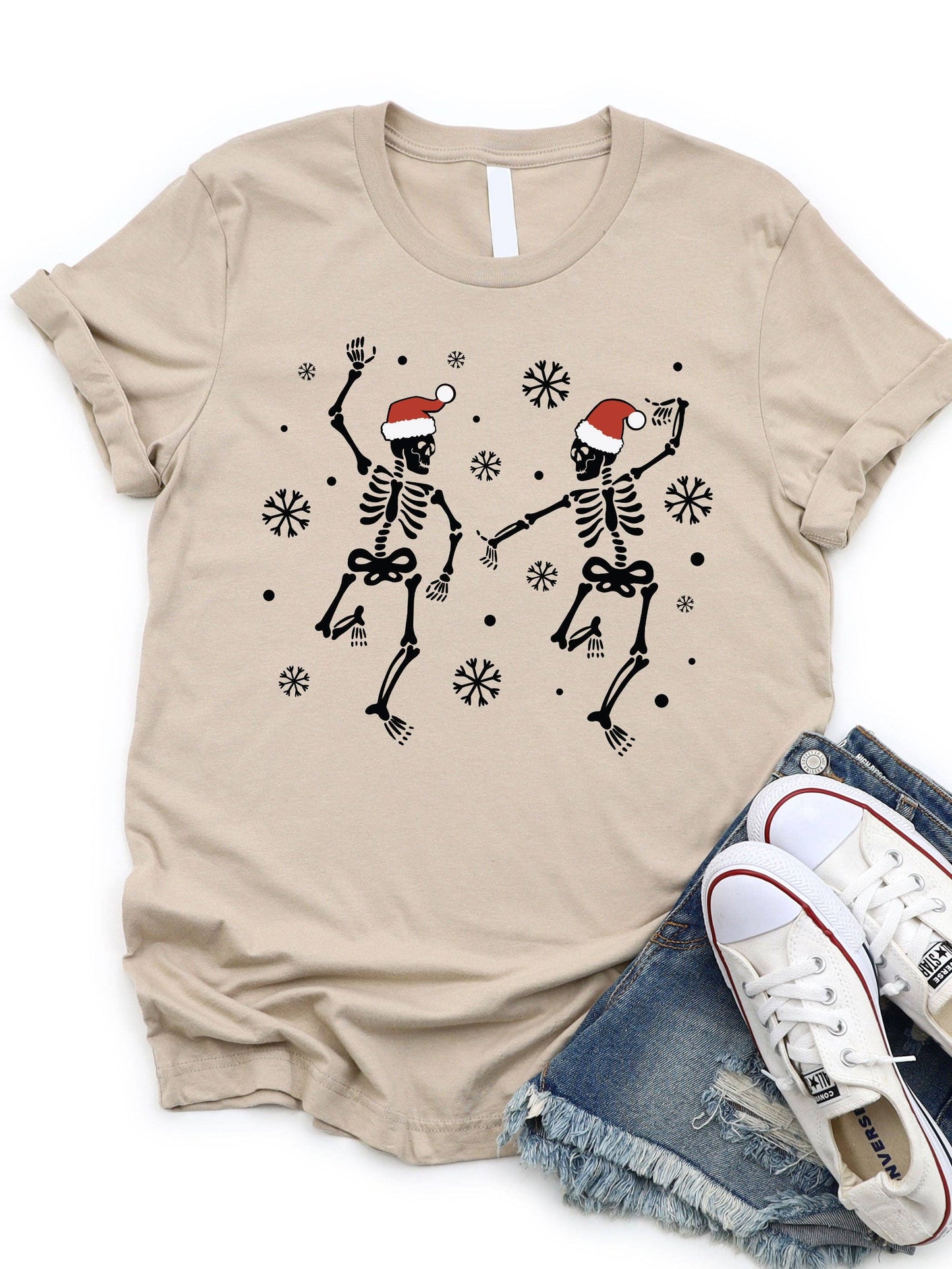 Santa Skeleton Graphic Tee