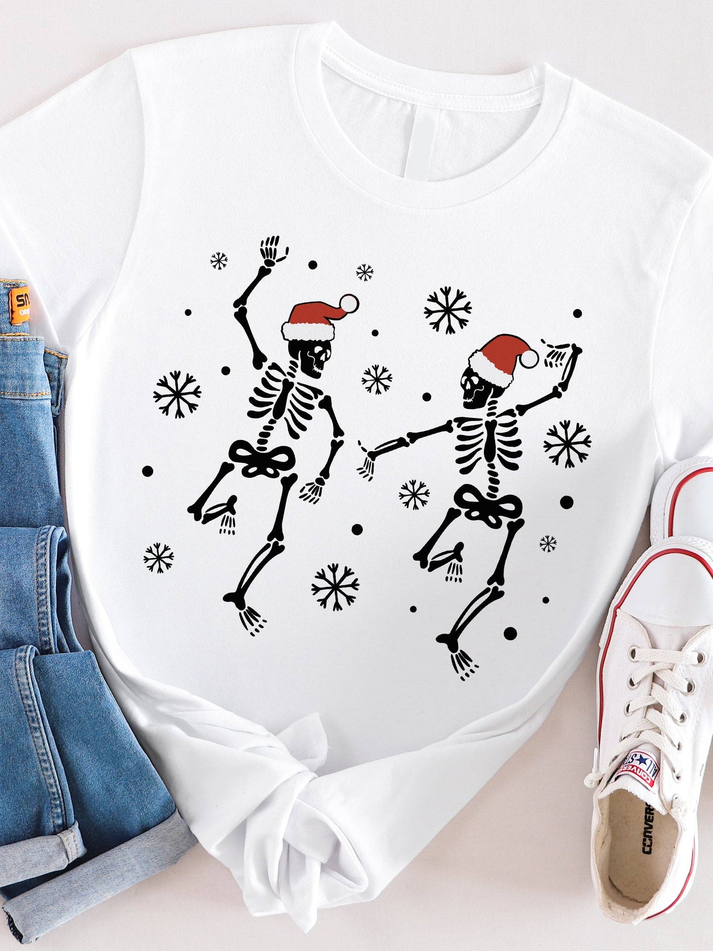 Santa Skeleton Graphic Tee