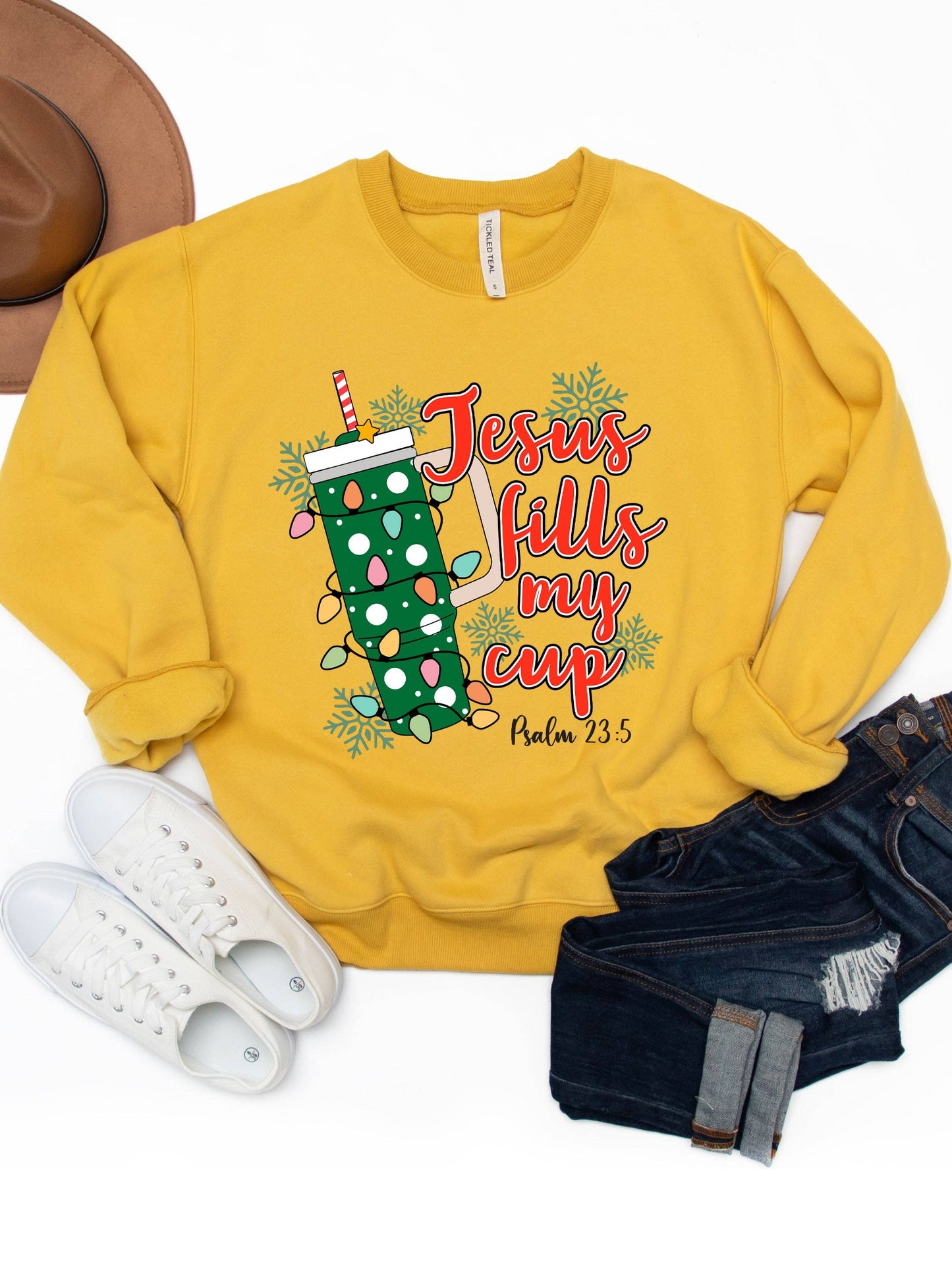 Jesus Fills My Cup Graphic Sweatshirt