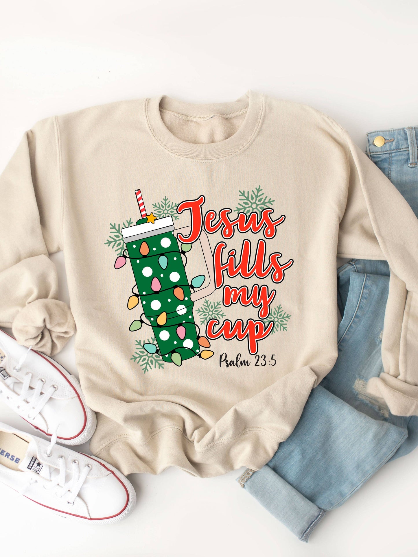 Jesus Fills My Cup Graphic Sweatshirt