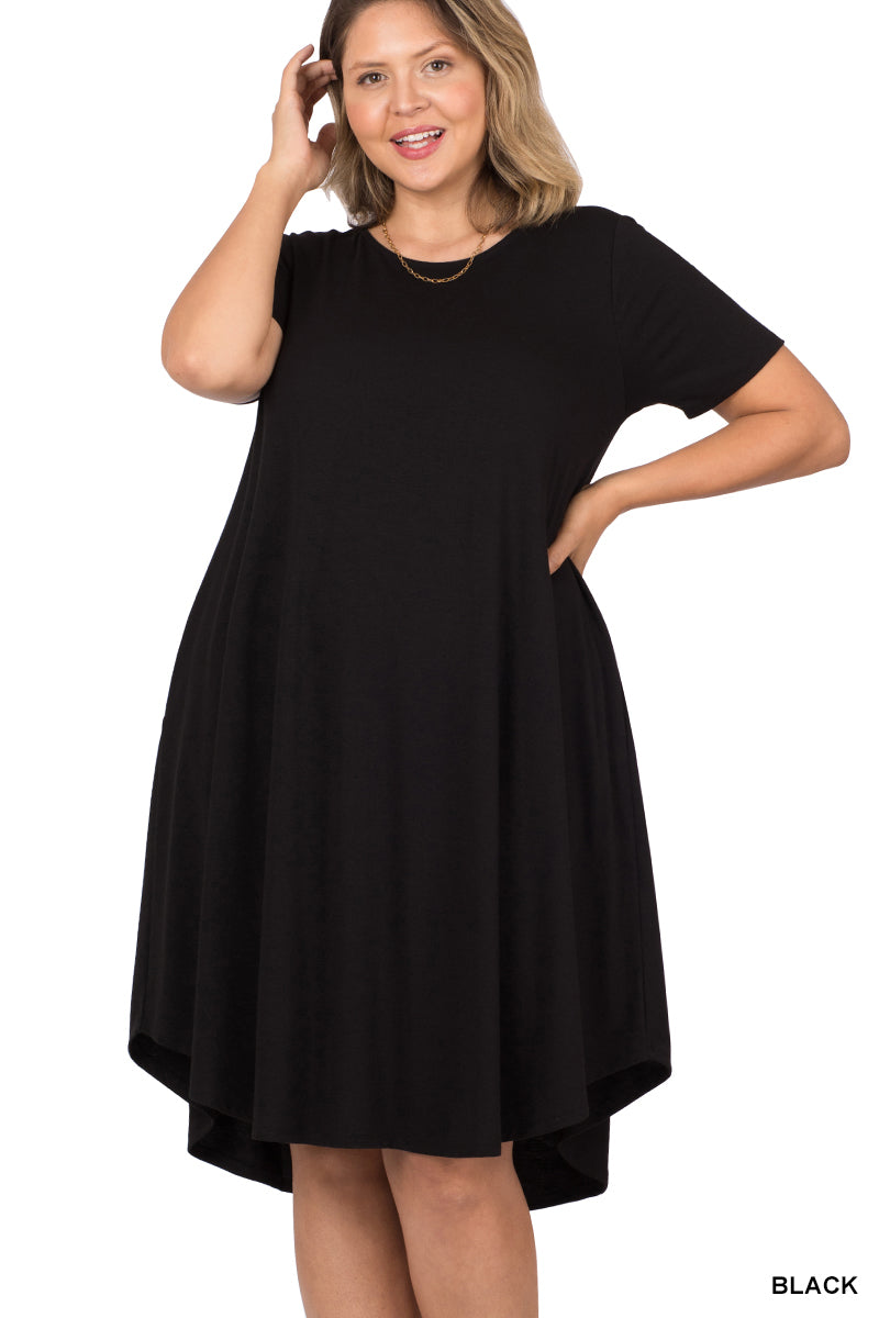 T-Shirt Dress With Pockets (2 Colors)