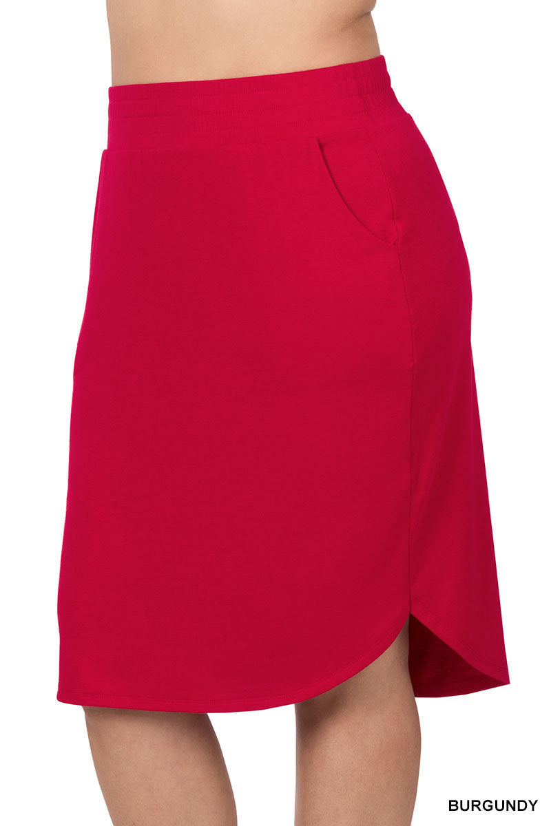 Tulip Hem Skirt(multiple colors)