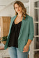 Ruched Sleeve Blazer