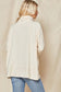 Cream Cowl Neck Pullover Sweater