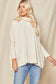 Cream Cowl Neck Pullover Sweater