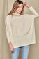 Cream Cowl Neck Pullover Sweater