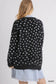 Black and White Spotted Cardigan