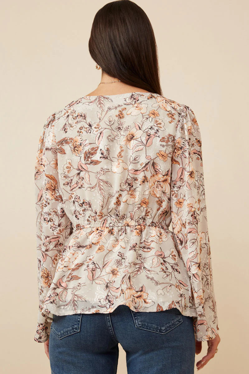 Floral Textured Top