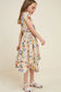 Girl's Floral Hanky Hem Dress