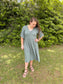 Smocked Sleeve Dress